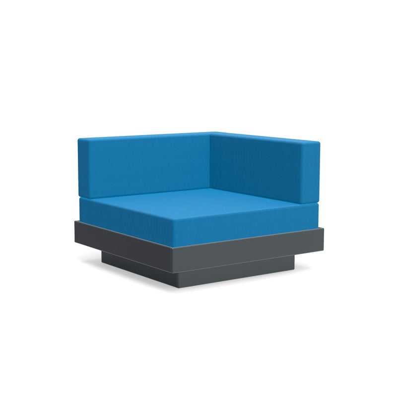 Platform One Sectional Corner - Loll Designs - Outdoor Furniture - Black - Charcoal - HORNE