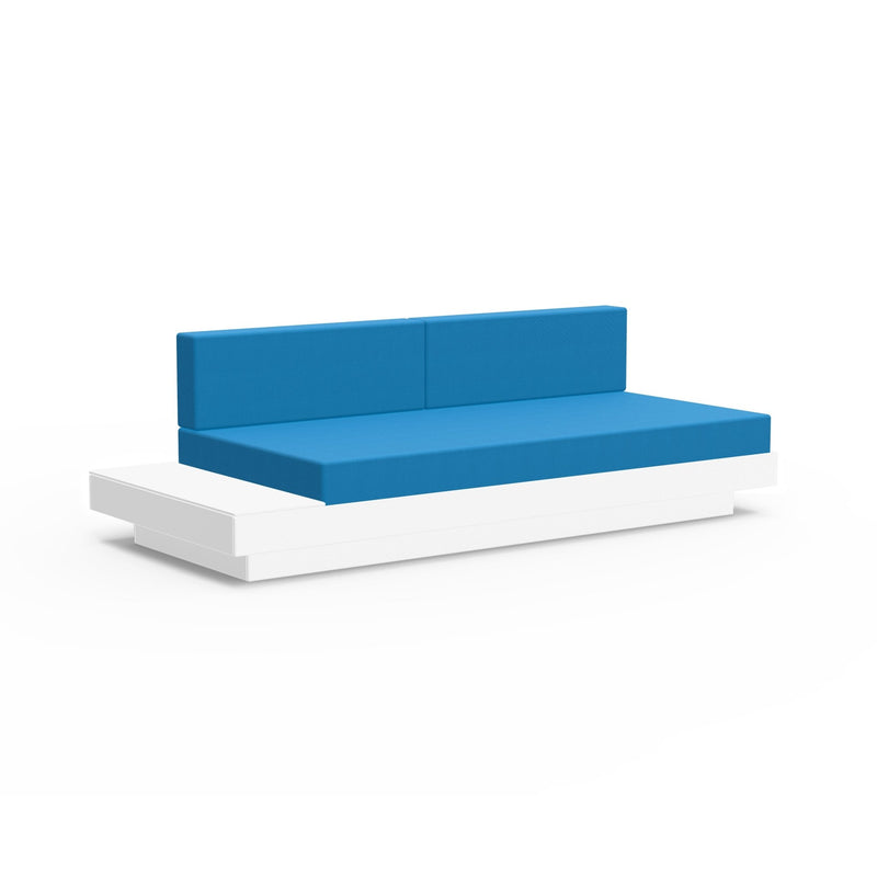 Platform One Sectional Sofa with Left/Right Table - Loll Designs - Outdoor Furniture - Black - Charcoal - HORNE