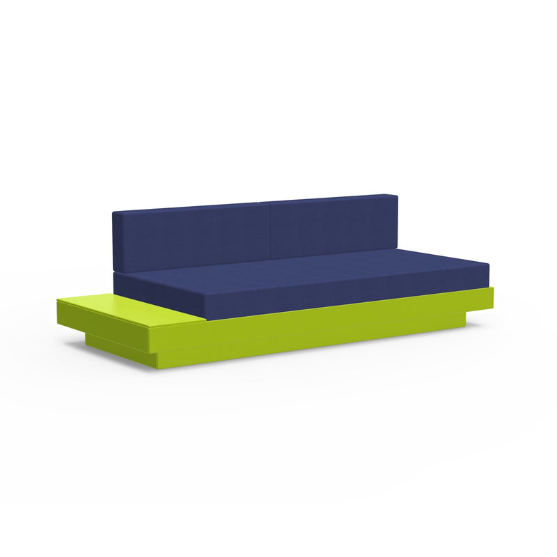Platform One Sectional Sofa with Left/Right Table - Loll Designs - Outdoor Furniture - Black - Charcoal - HORNE