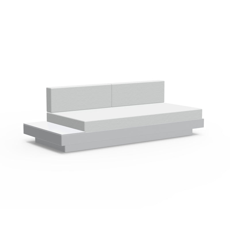 Platform One Sectional Sofa with Left/Right Table - Loll Designs - Outdoor Furniture - Black - Charcoal - HORNE