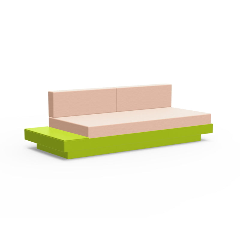 Platform One Sectional Sofa with Left/Right Table - Loll Designs - Outdoor Furniture - Black - Charcoal - HORNE