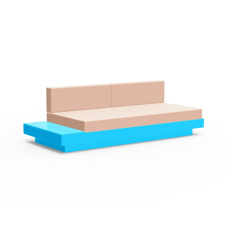 Platform One Sectional Sofa with Left/Right Table - Loll Designs - Outdoor Furniture - Black - Charcoal - HORNE
