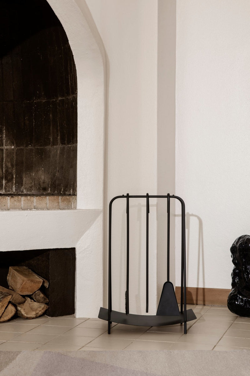 Port Fireplace Tools - Ferm Living - Fire Pits + Grills - Black - HORNE