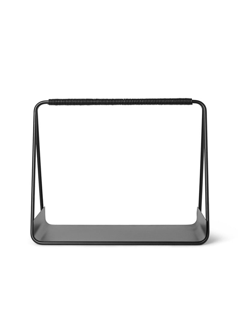 Port Wood Basket - Ferm Living - Fireplace - Black - HORNE