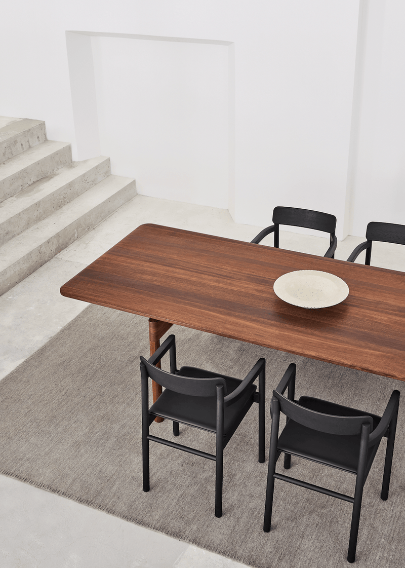 Post Chair - Upholstered Black Lacquered Oak - Fredericia - Chairs - HORNE