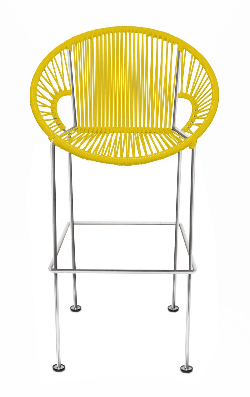 Puerto Stool - Chrome Frame - Set of 2 - Innit Designs - Stools + Benches + Ottomans - Blue - Bar Height - HORNE