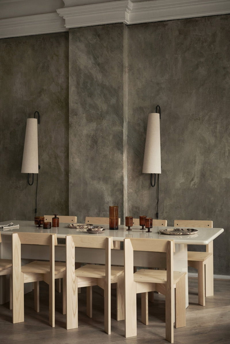 Rink Dining Table - Ferm Living - Tables - Small - Eggshell - HORNE