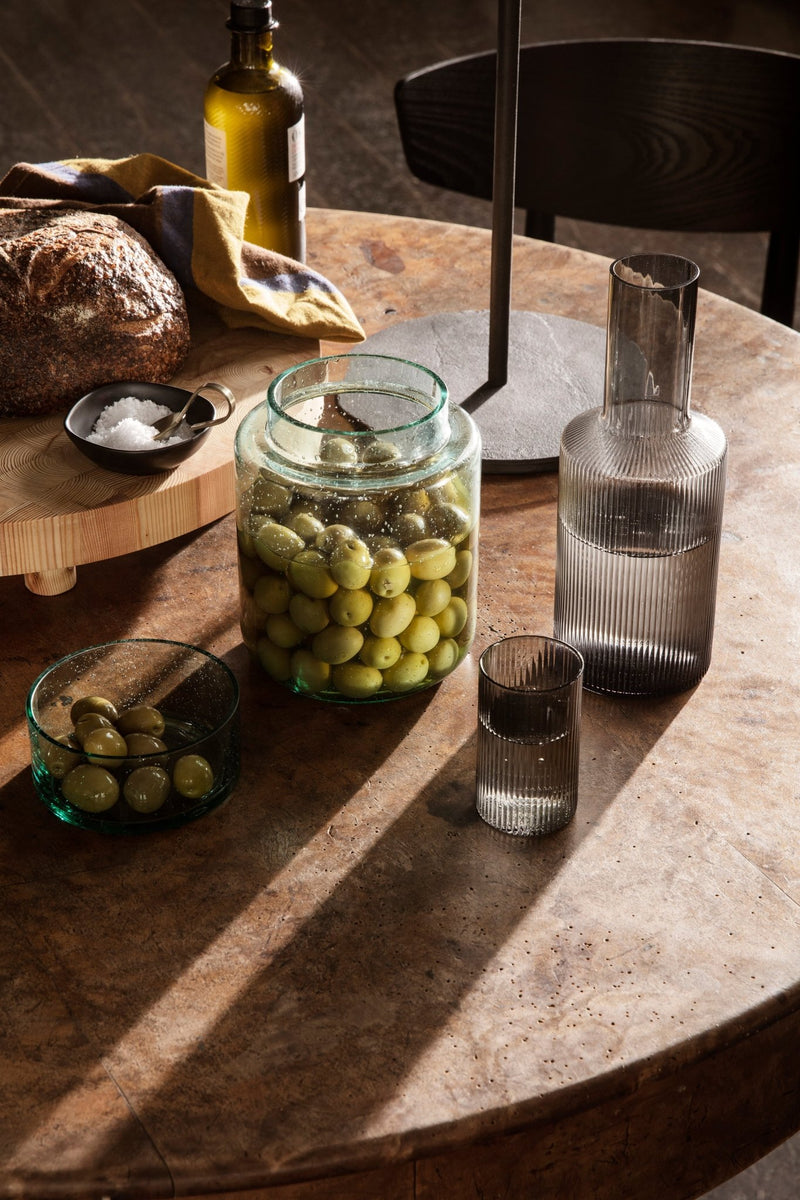 Ripple Verrines - Set of 4 - Ferm Living  Glassware - Smoked Grey - HORNE