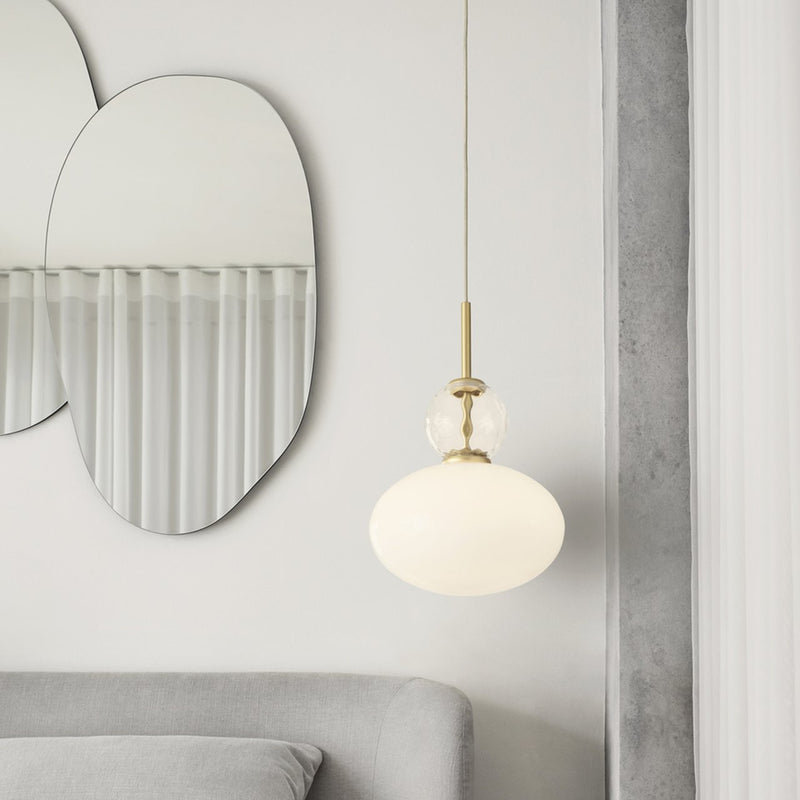 Rizzatto 32 - Nuura - Pendants - Satin Brass/Opal - HORNE