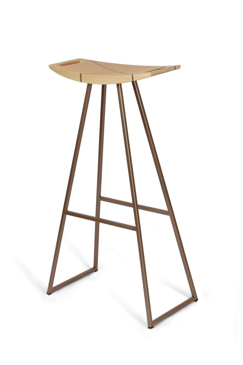 Roberts Bar Stool - Tronk - Stools + Benches + Ottomans - Walnut - Green - HORNE
