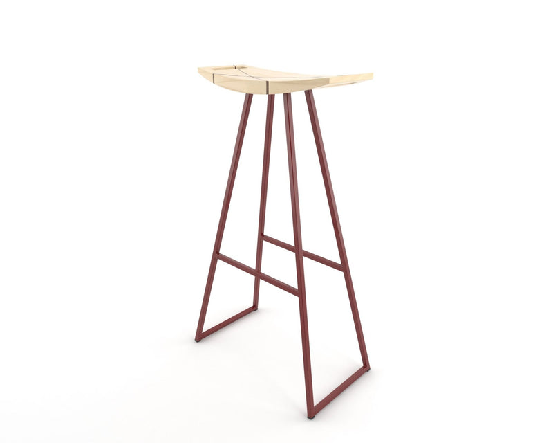 Roberts Bar Stool - Tronk - Stools + Benches + Ottomans - Walnut - Green - HORNE