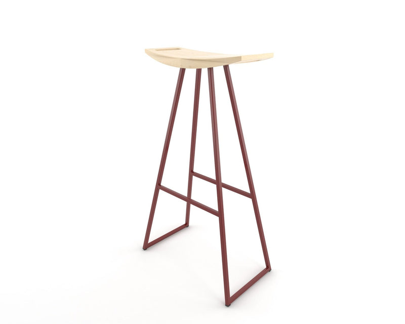 Roberts Bar Stool - Tronk - Stools + Benches + Ottomans - Walnut - Green - HORNE