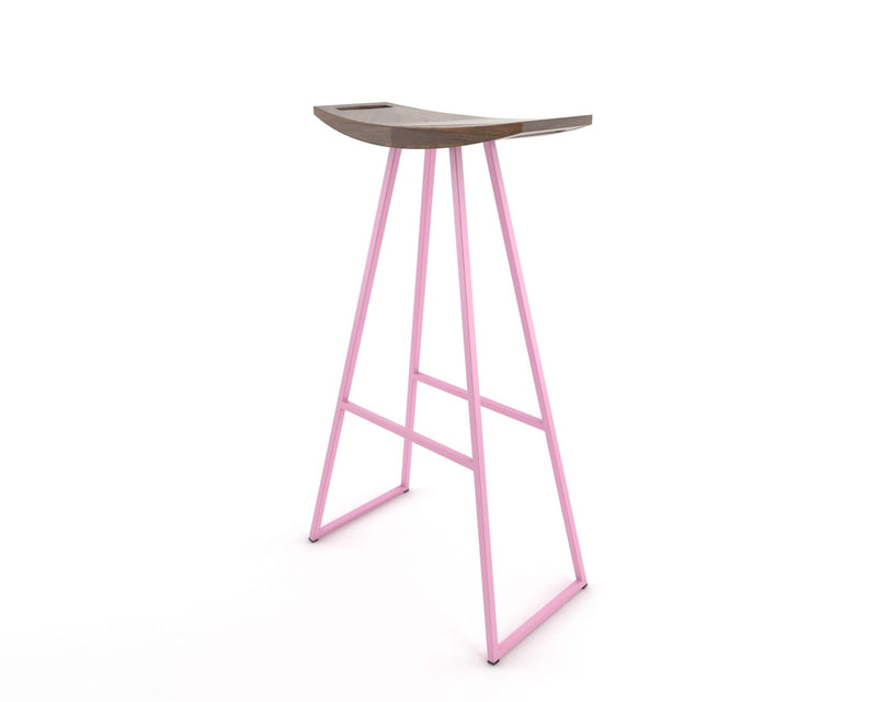 Roberts Bar Stool - Tronk - Stools + Benches + Ottomans - Walnut - Green - HORNE