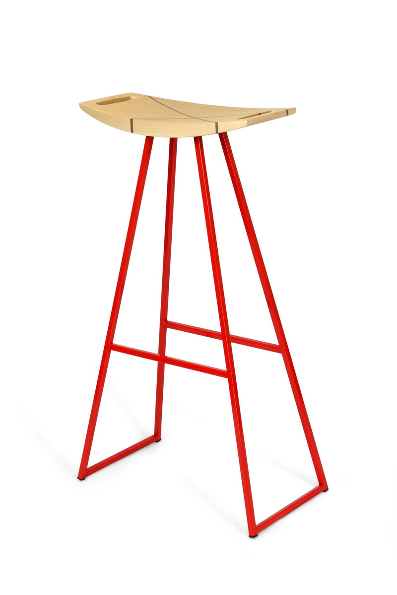 Roberts Bar Stool - Tronk - Stools + Benches + Ottomans - Walnut - Green - HORNE