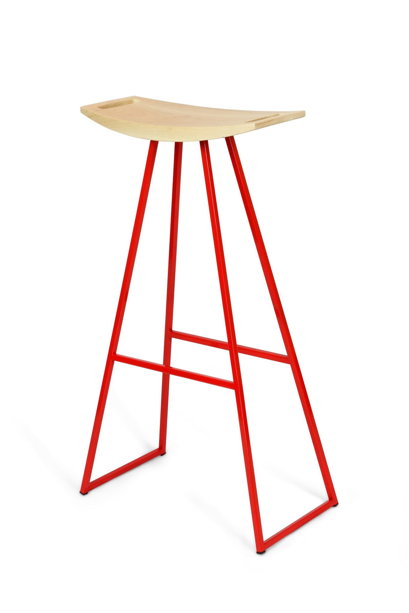 Roberts Bar Stool - Tronk - Stools + Benches + Ottomans - Walnut - Green - HORNE