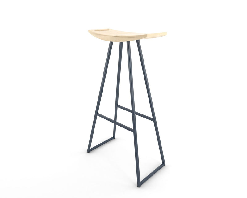 Roberts Bar Stool - Tronk - Stools + Benches + Ottomans - Walnut - Green - HORNE