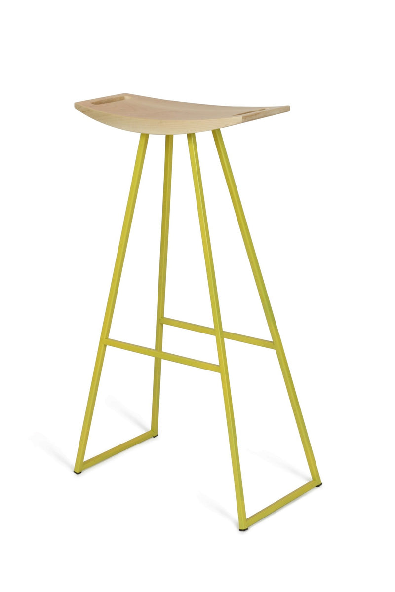 Roberts Bar Stool - Tronk - Stools + Benches + Ottomans - Walnut - Green - HORNE