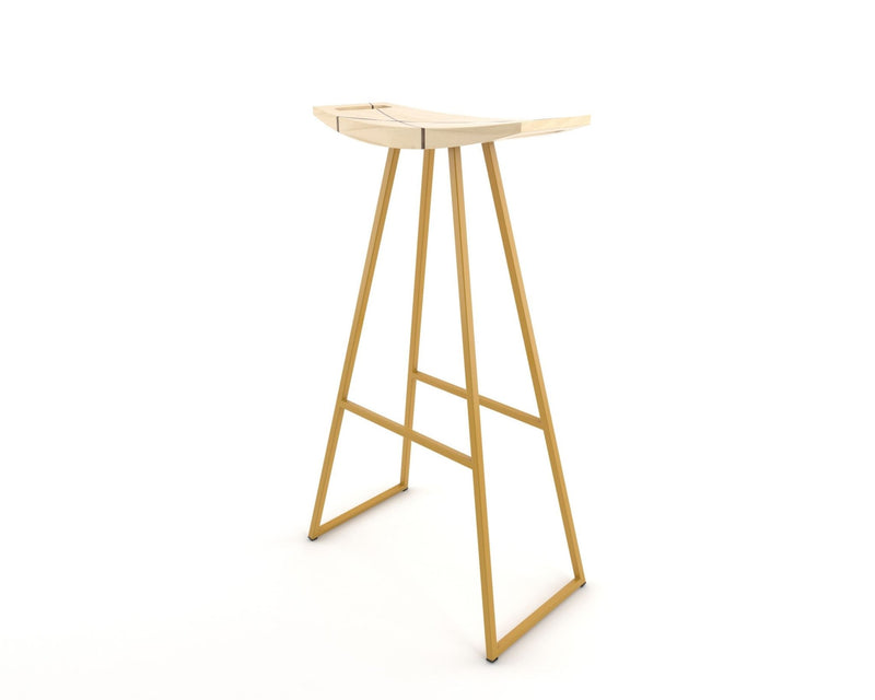 Roberts Bar Stool - Tronk - Stools + Benches + Ottomans - Walnut - Green - HORNE
