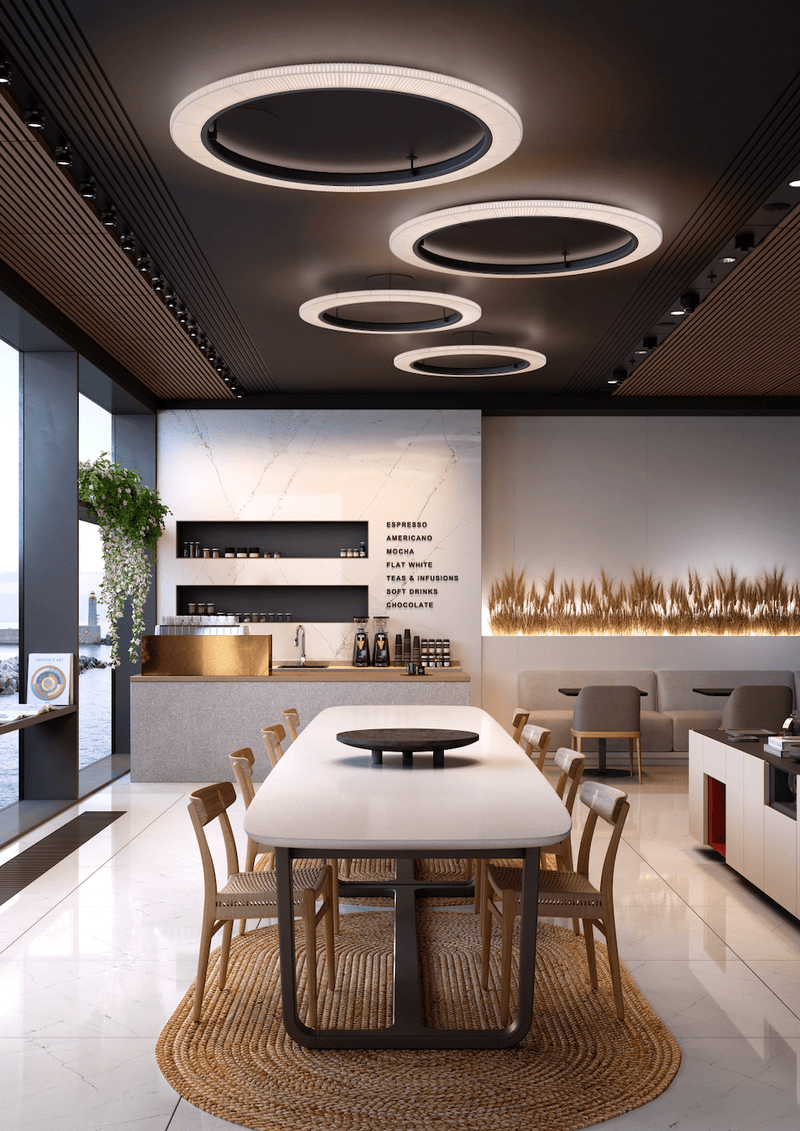 Roda PF/120 LED Dimmable Ceiling Lamp - Bover - Ceiling Lights - Cream - HORNE
