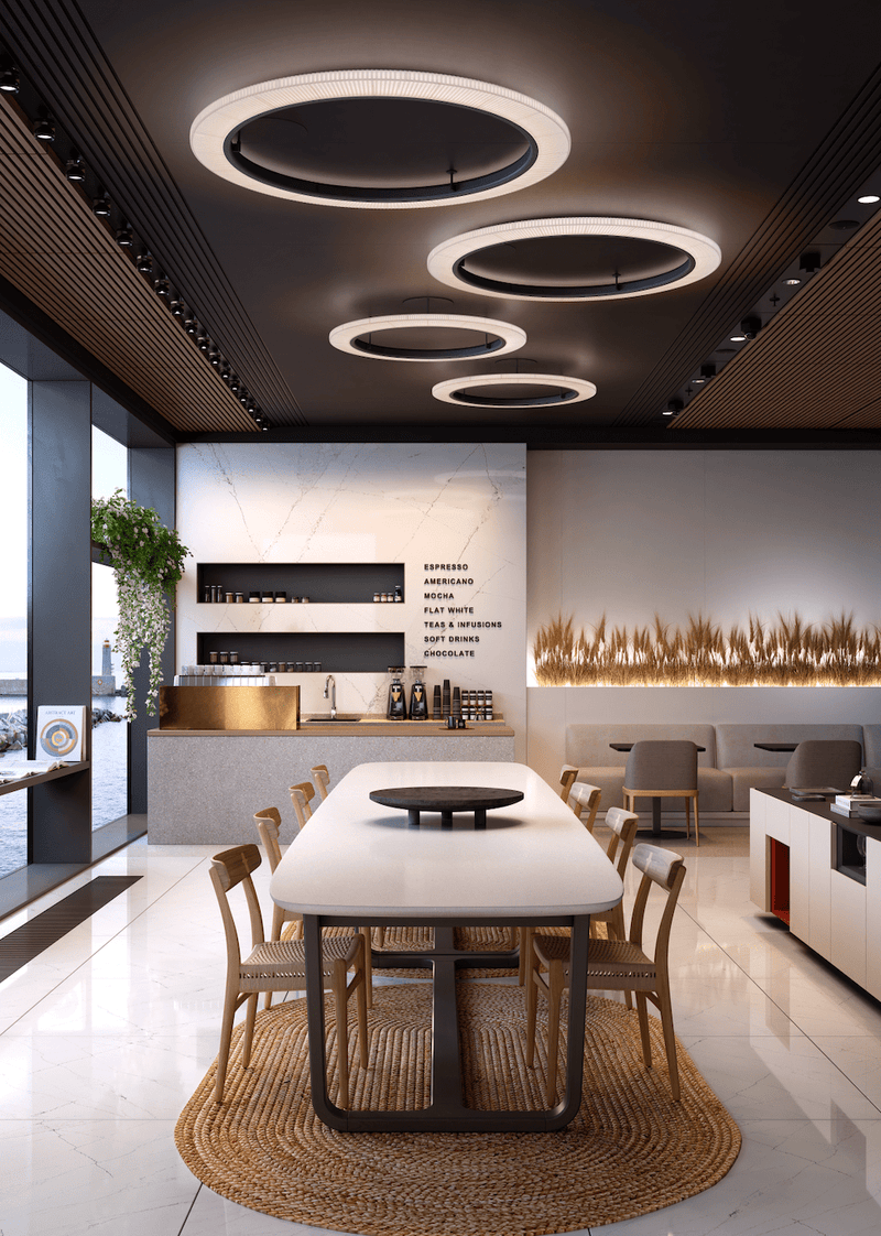 Roda PF/150 LED Dimmable Ceiling Lamp - Bover - Ceiling Lights - Cream - HORNE