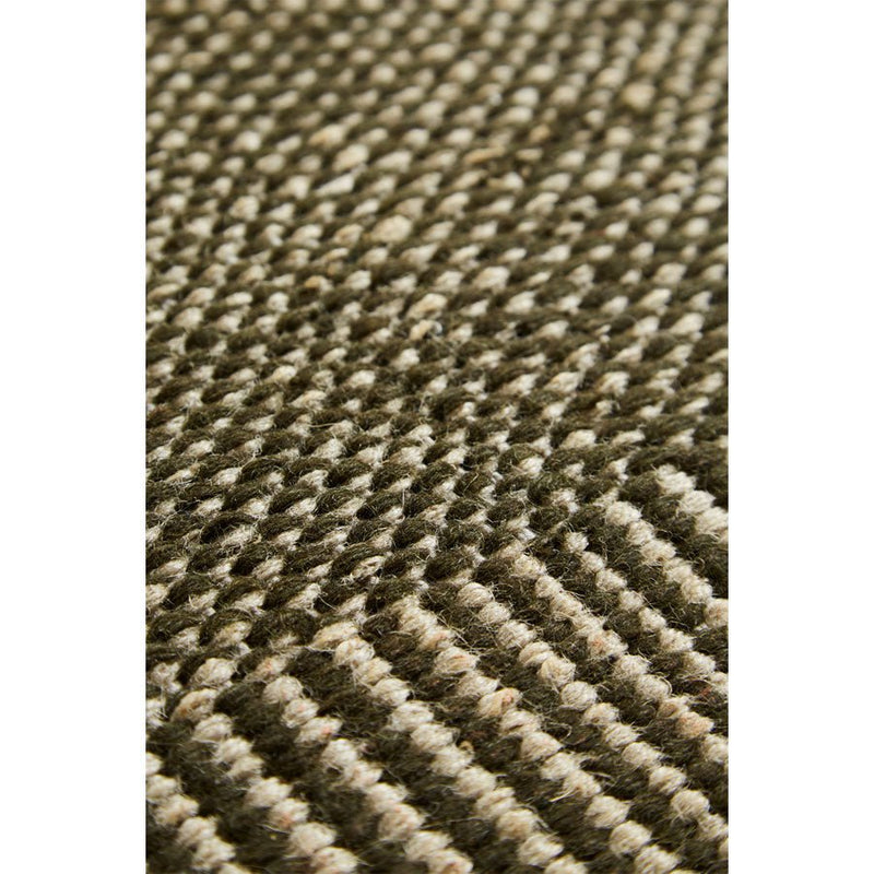 Rombo Rug - Small - Woud - Rugs - White/Moss Green - HORNE