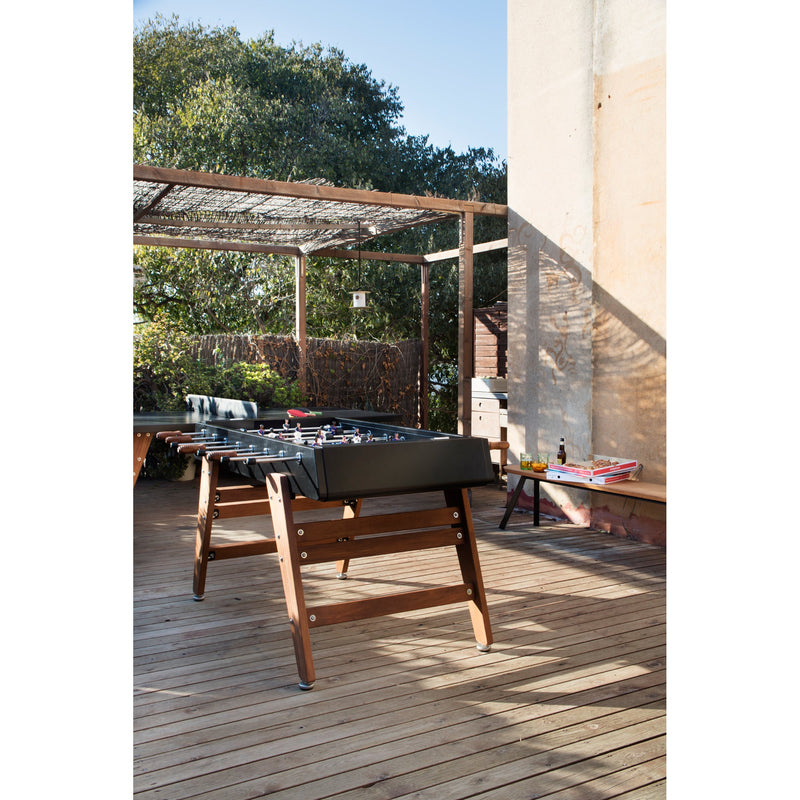 RS Stationary Ping Pong Table Indoor/Outdoor - RS Barcelona  - Black - No PVC Cover - HORNE