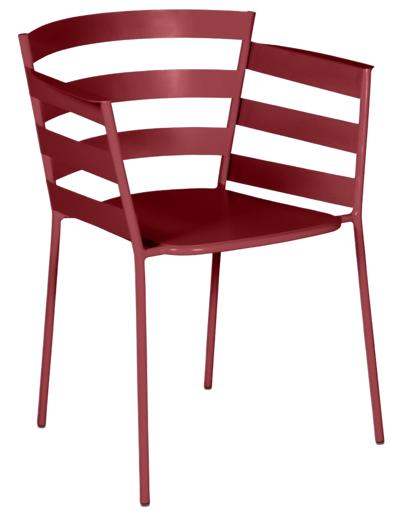 Rythmic Armchair - Set of 2 - Fermob - Outdoor Furniture - Black Cherry - HORNE
