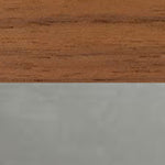 Walnut Veneer with Satin Chrome Base