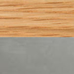 Oak Veneer + Satin Steel Bolt Base