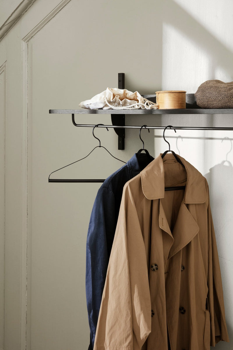 Sector Rack Shelf - Ferm Living - Shelving - Black Ash/ Black Brass - HORNE