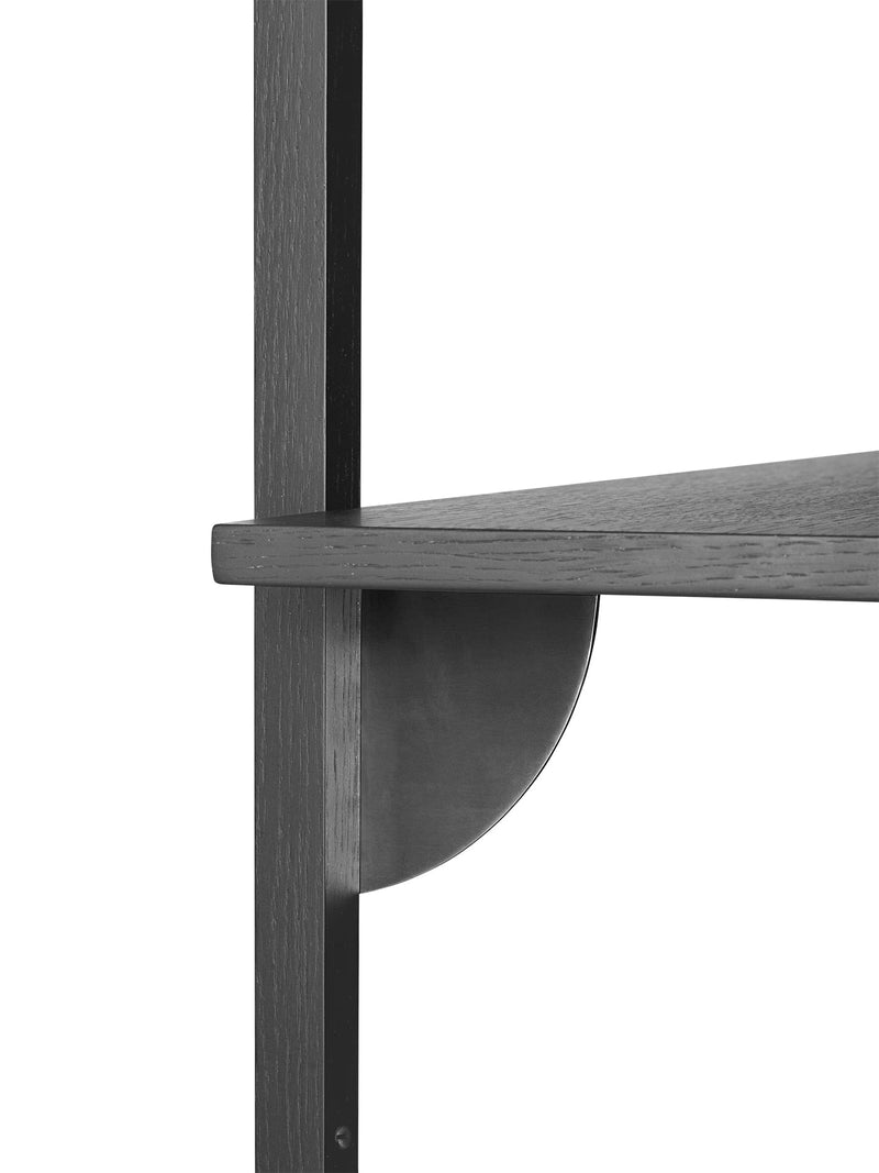Sector Triple Wide - Ferm Living - Shelving - Natural Oak/Brass - HORNE