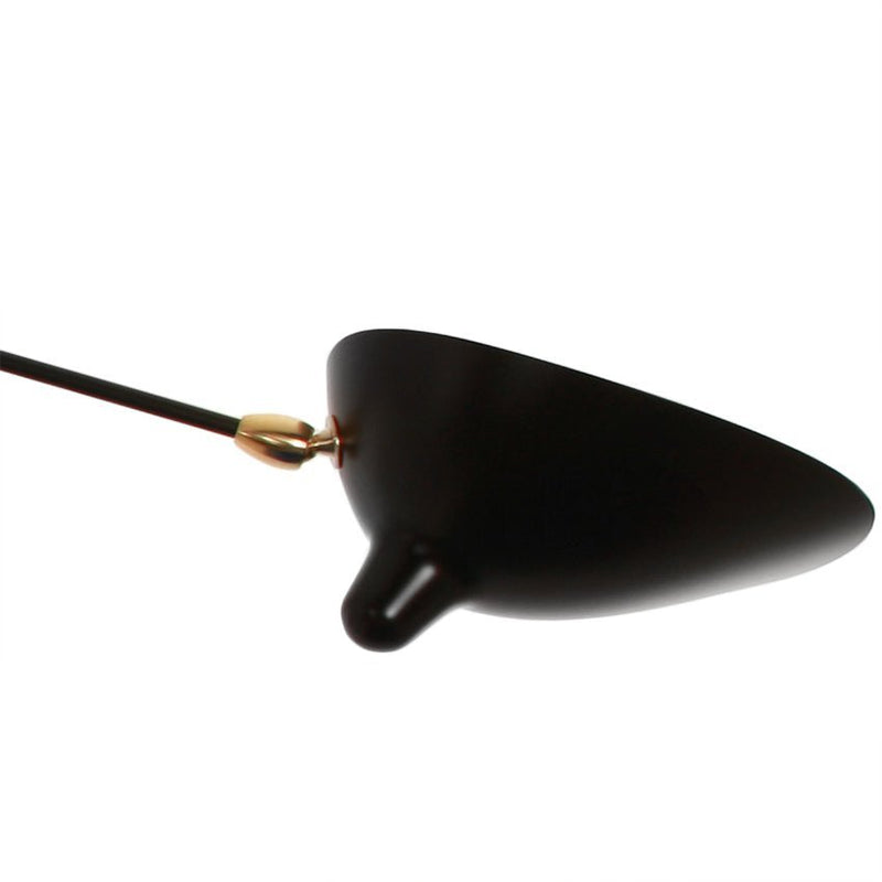 Serge Mouille Three-Arm Rotating Ceiling Lamp