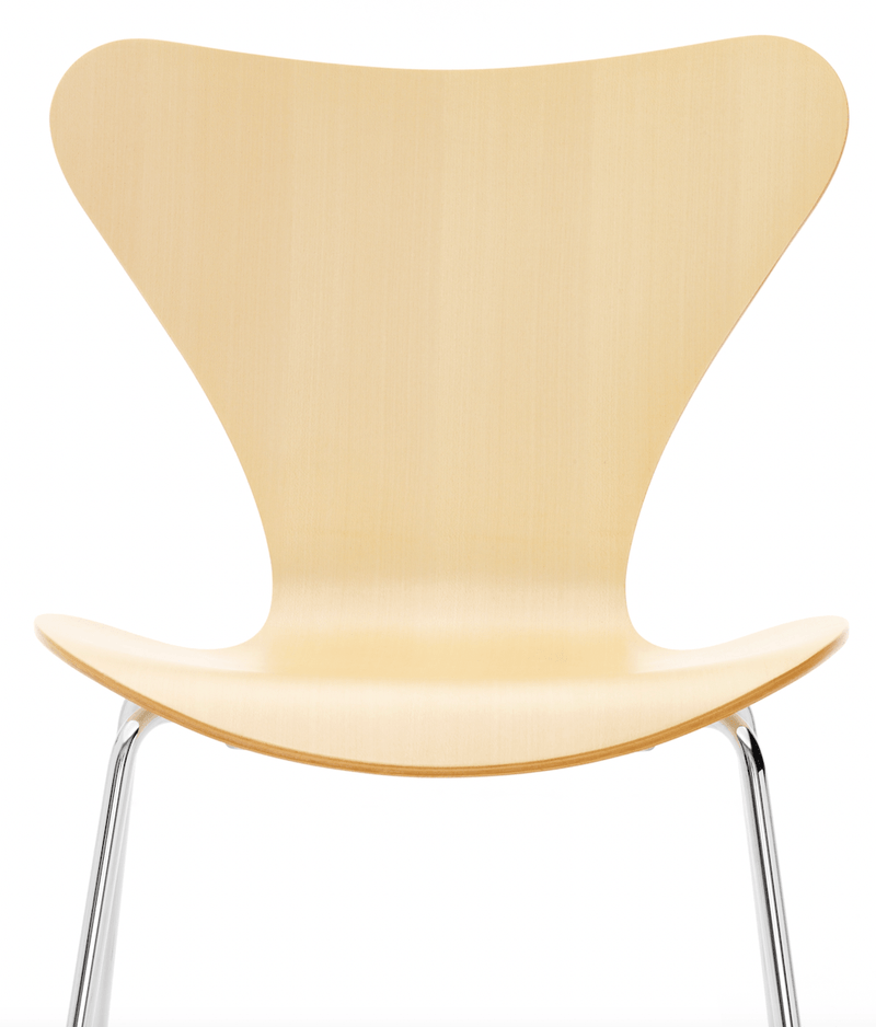 Series 7 - Clear Lacquered - Fritz Hansen - Chairs - Cherry - Chromed Steel - HORNE