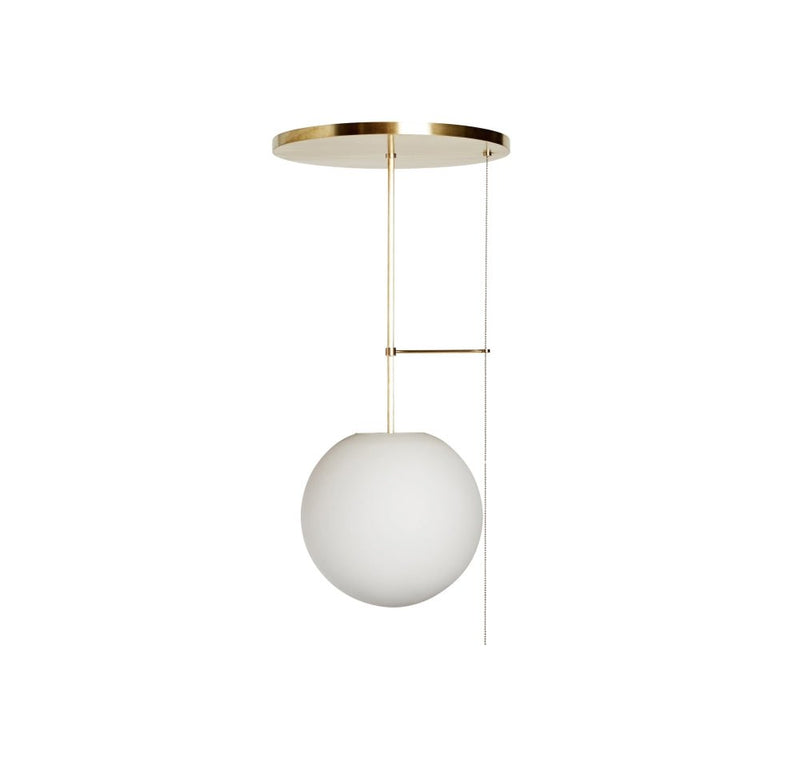 Signal Globe - Workstead - Ceiling Lights - Hewn Brass - With Pull Chain - HORNE