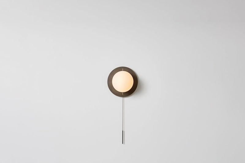 Signal Sconce - Workstead - Wall Sconces - Hewn Brass - With Pull Chain - HORNE