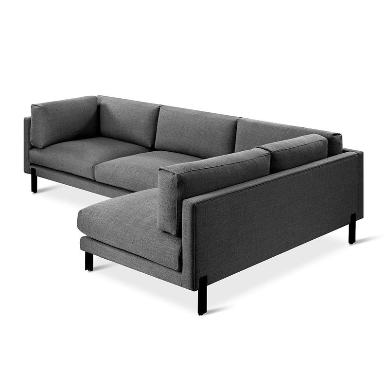 Silverlake Sectional - Gus* Modern - Sofas - Andorra Pewter - Left Facing - HORNE