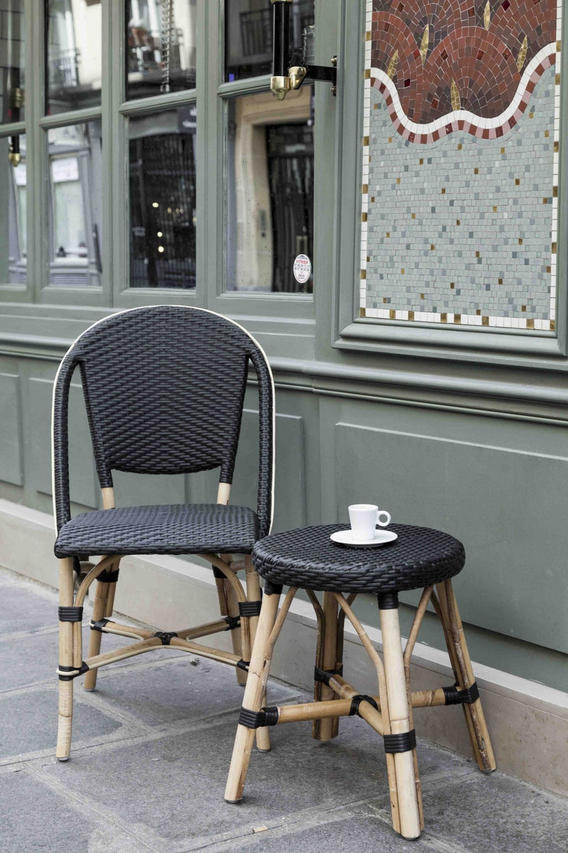Simone Dining Stool - Sika Design - Stools + Benches + Ottomans - Black / Black Dots - HORNE
