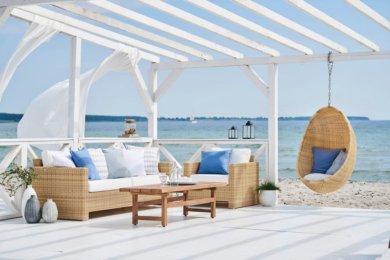 Sixty Lounge Chair - Exterior - Sika Design - Outdoor Furniture - Antique - Tempotest Canvas White - HORNE