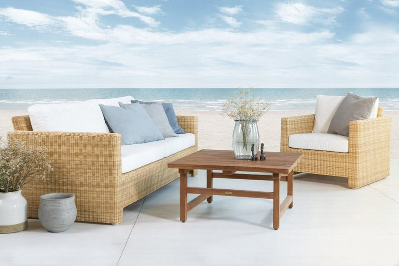 Sixty Lounge Chair - Exterior - Sika Design - Outdoor Furniture - Antique - Tempotest Canvas White - HORNE