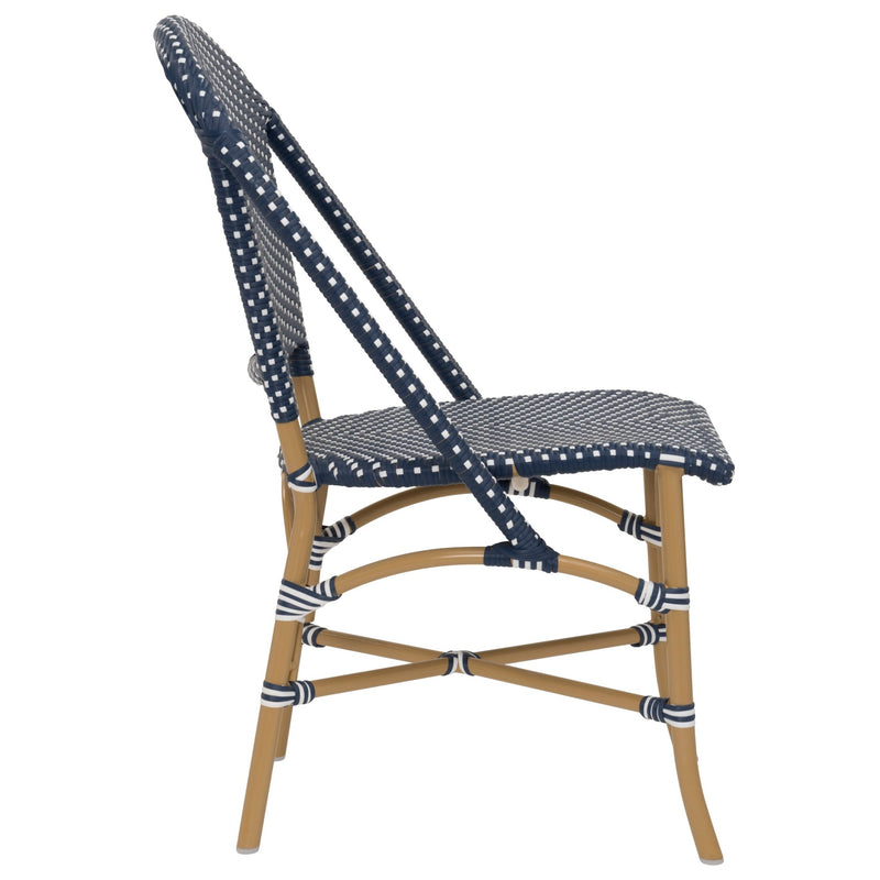 Sofie Outdoor Dining Side Chair - Sika Design - Outdoor Furniture - Black / White Dots - HORNE