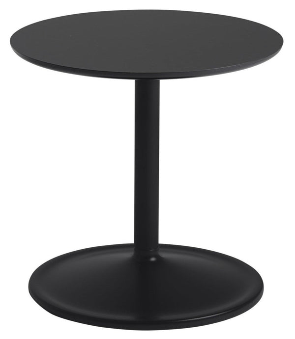 Soft Side Table - Round - Muuto - Bedside Tables - Size 1 - Black Nanolaminate/Black - HORNE