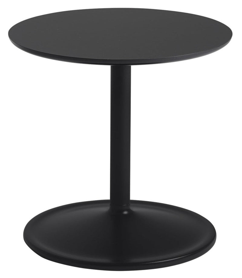 Soft Side Table - Round - Muuto - Bedside Tables - Size 1 - Black Nanolaminate/Black - HORNE
