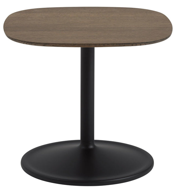 Soft Side Table - Square - Muuto - Bedside Tables - Size 1 - Solid Smoked Oak/Black - HORNE