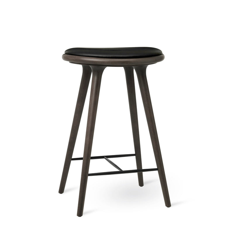 Space Stools - Sirka Grey Stain Beech - Mater - Stools + Benches + Ottomans - Bar Stool: 29