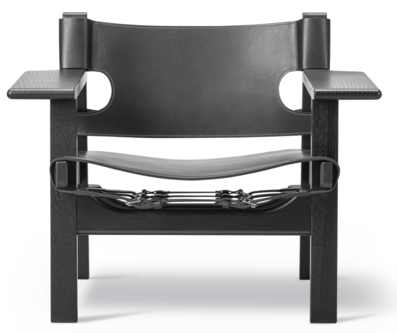 Spanish Chair - Fredericia - Chairs - Natural Saddle Leather/Soaped Oak - HORNE