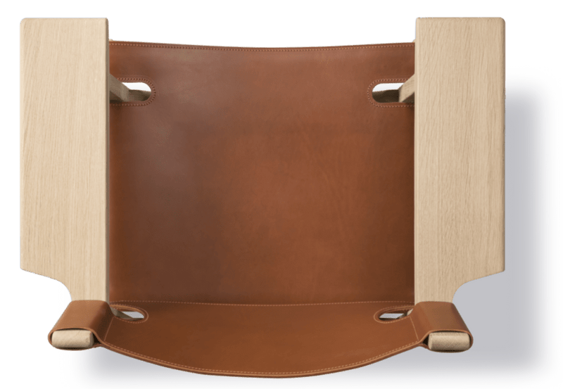 Spanish Chair - Fredericia - Chairs - Natural Saddle Leather/Soaped Oak - HORNE