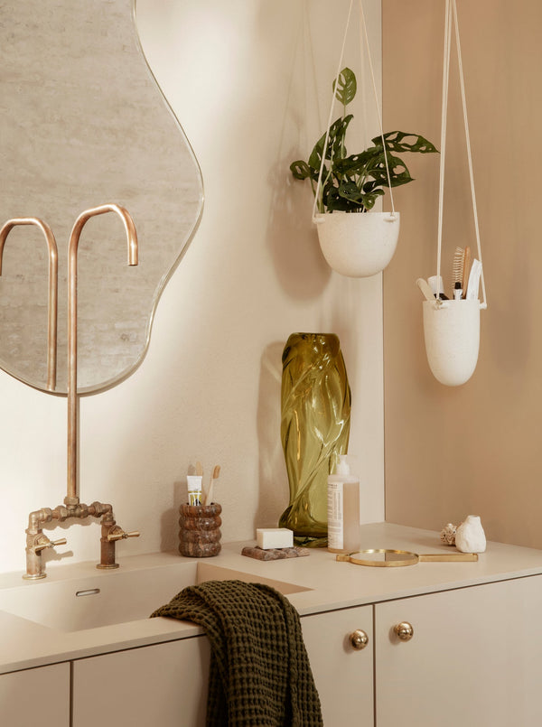 Speckle Hanging Pot - Ferm Living - Pots & Planters - Off - White - HORNE
