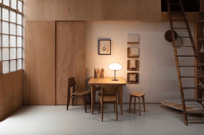 Stemlite Table Lamp - Gubi - Table + Task - Black Chrome - HORNE