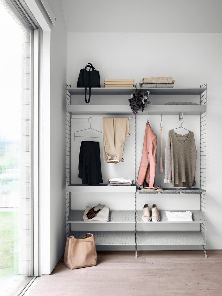 String Bedroom Shelving - Unit D - String Furniture - Shelving - White - HORNE