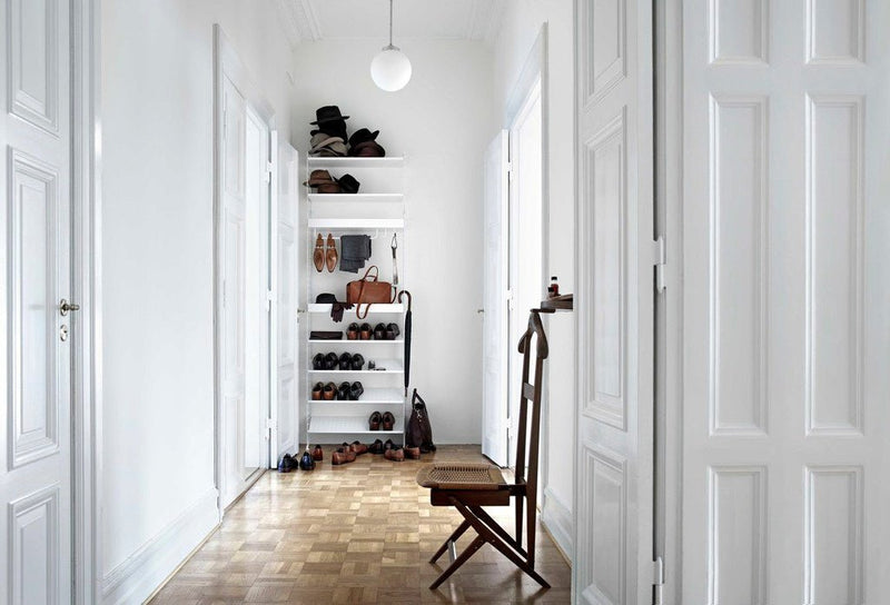 String Hallway Shelving - Unit L - String Furniture - Shelving - White - HORNE
